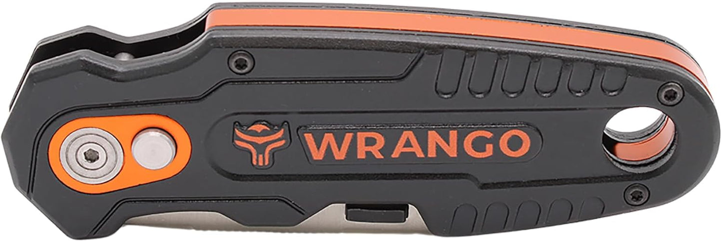 EDC Pocket Knife - Compact Every Day Carry Tactical Pocket Knife - 2.9" 8Cr13MoV Drop Point Partially Serrated Blade - Lightweight 3.2oz - Folding Knife