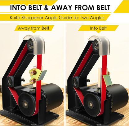 1 Pack Knife Sharpening Angle Guides for 1 x 30 Belt Sander | Away from belt use,Adjustable 10-45 degrees,Universal knife jig,Consistent sharpening angles,Heavy duty mental