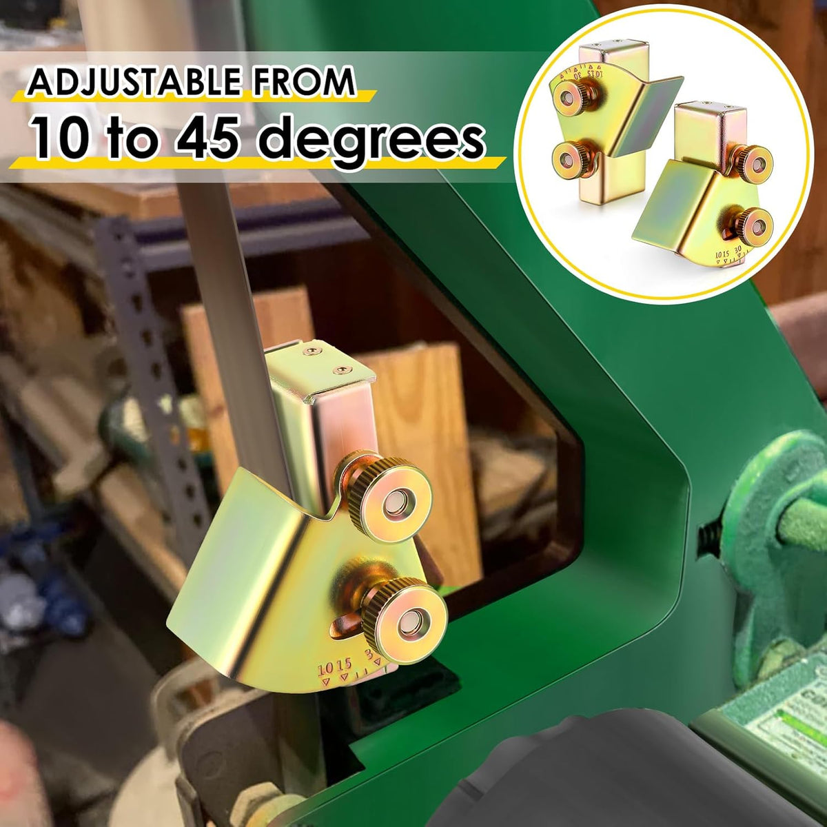 1 Pack Knife Sharpening Angle Guides for 1 x 30 Belt Sander | Away from belt use,Adjustable 10-45 degrees,Universal knife jig,Consistent sharpening angles,Heavy duty mental