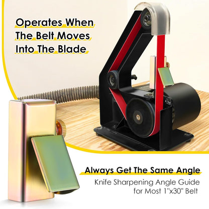 1 Pack Knife Sharpening Angle Guides for 1 x 30 Belt Sander | Away from belt use,Adjustable 10-45 degrees,Universal knife jig,Consistent sharpening angles,Heavy duty mental