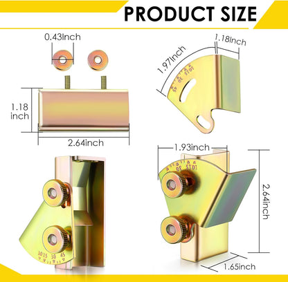 1 Pack Knife Sharpening Angle Guides for 1 x 30 Belt Sander | Away from belt use,Adjustable 10-45 degrees,Universal knife jig,Consistent sharpening angles,Heavy duty mental