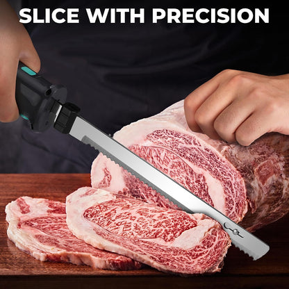 Cordless Electric Knife Set with Storage Case
