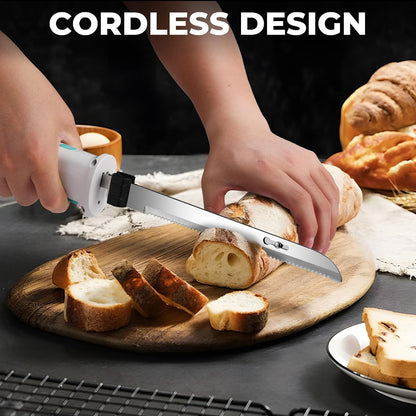 Cordless Electric Knife Set with Storage Case