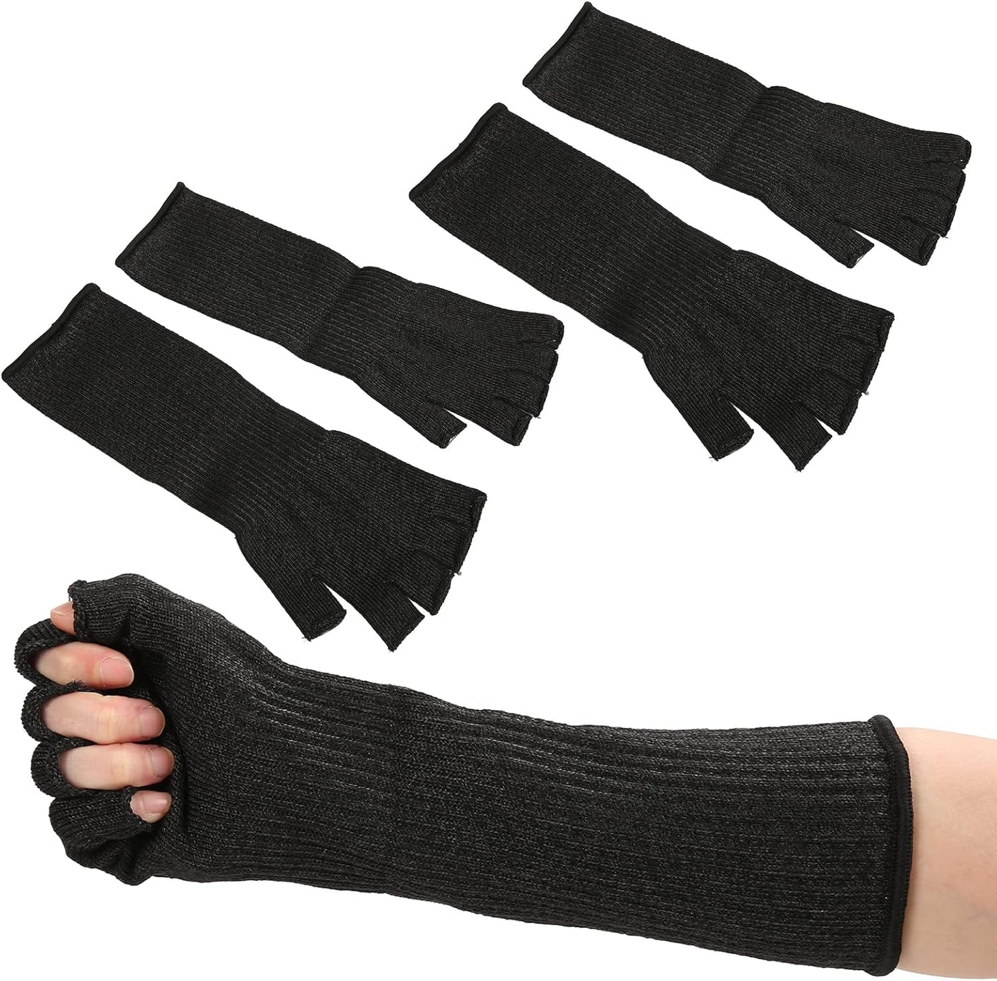 Cut Safety Sleeves 5 Levels Arm Finger Holes Applicable Work Assembly Line Kitchen