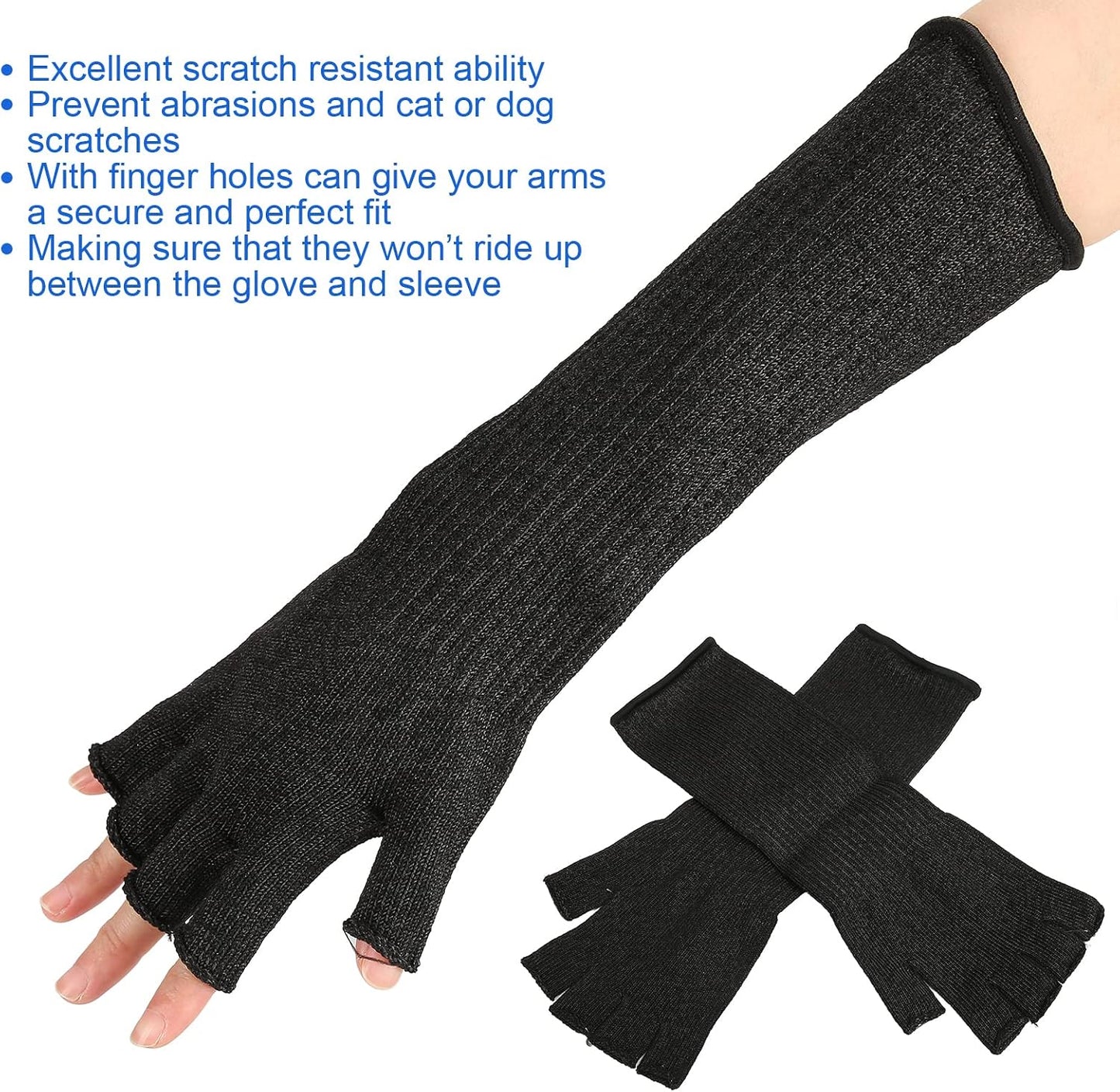 Cut Safety Sleeves 5 Levels Arm Finger Holes Applicable Work Assembly Line Kitchen