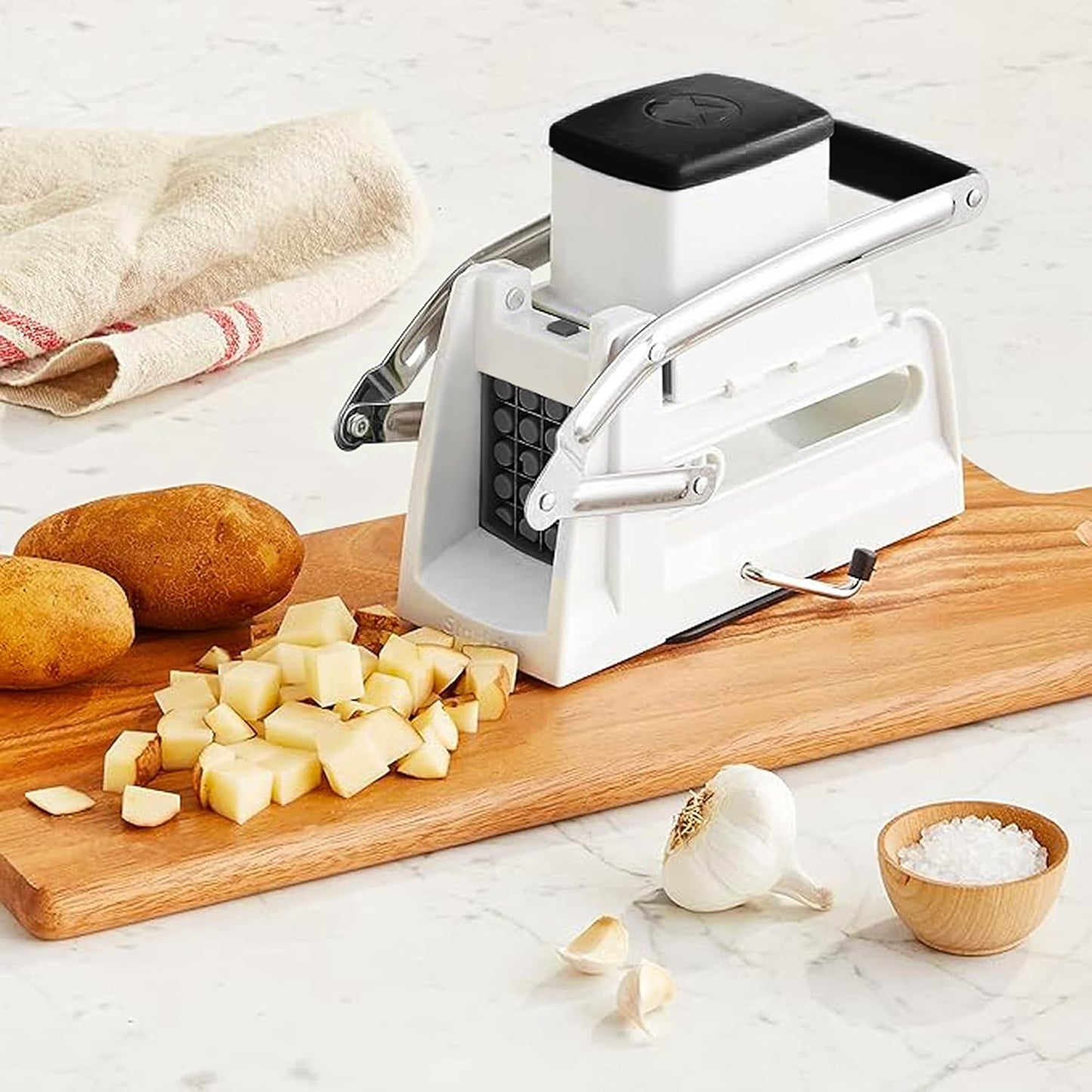 Pro Fry Cutter & Cuber, 3-in-1, Homemade French Fries, Slices and Diced Cubes Potato & Vegetable
