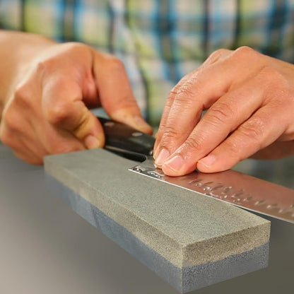 WANGSHIQ Whetstone Knife Sharpening Stone Dual Sided 240/360 Grit Professional Whetstone Sharpening Stone for Kitchen, Hunting,axe and Pocket Knives or Blades
