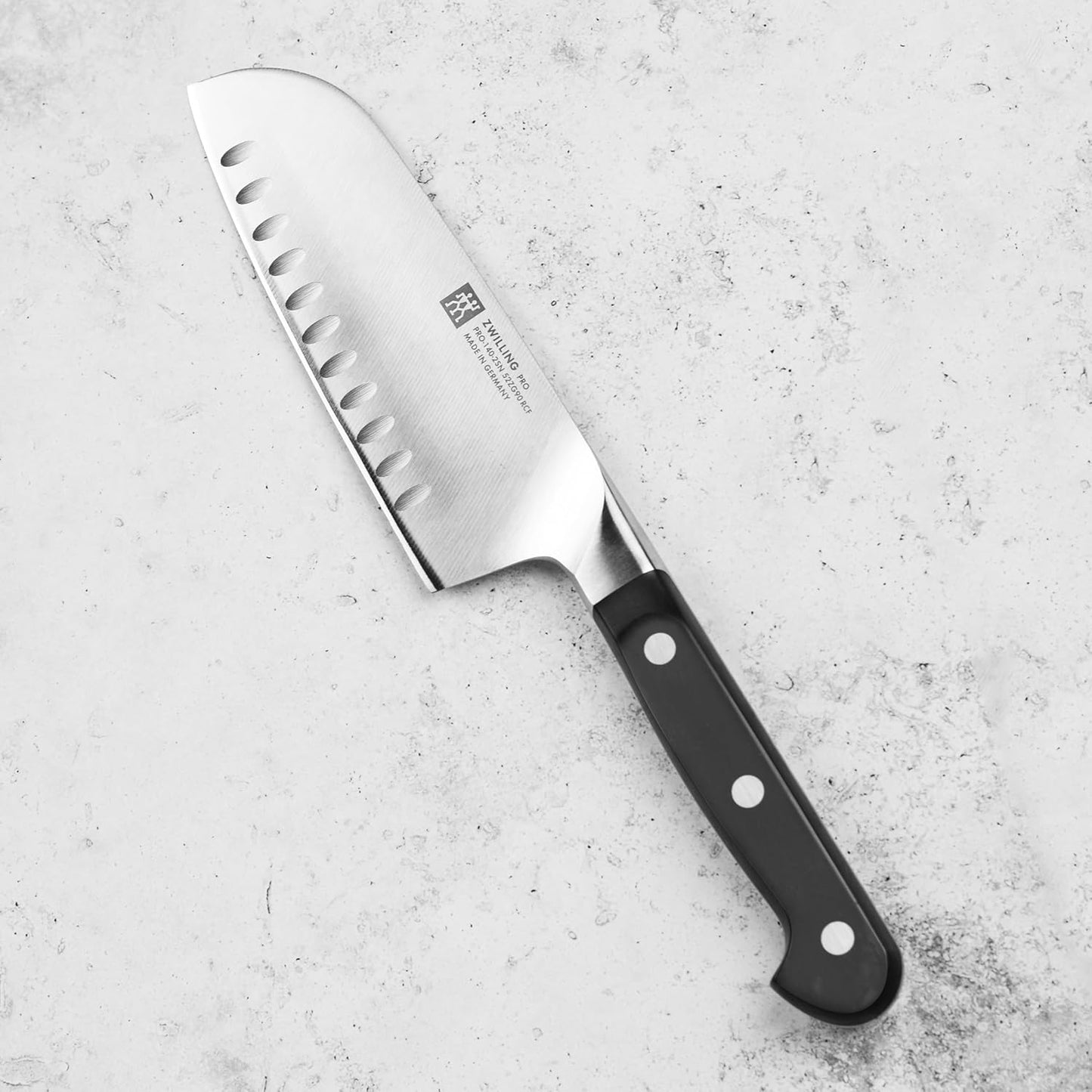 Pro 5.5" Hollow Edge Wide Santoku Knife