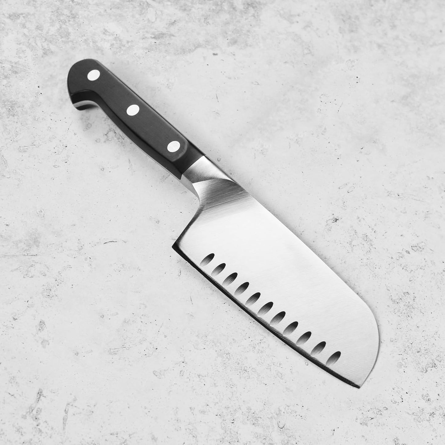 Pro 5.5" Hollow Edge Wide Santoku Knife