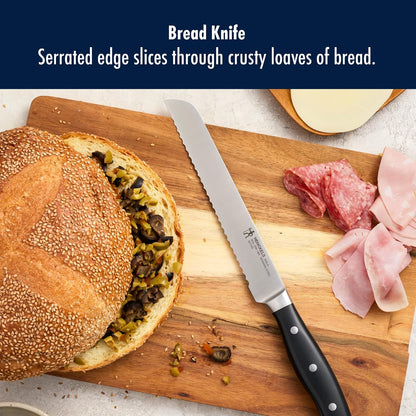 x EMERIL Lagasse The Nola Collection Razor-Sharp German 8-inch Bread Knife, Made in Company-Owned German Factory with Special Formula Steel perfected for almost 300 Years, Dishwasher Safe