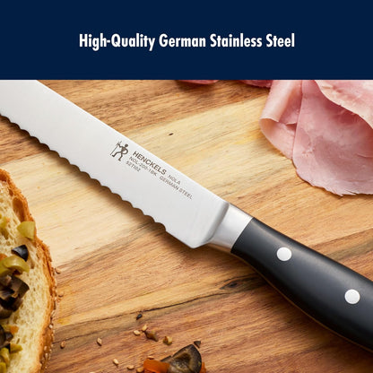 x EMERIL Lagasse The Nola Collection Razor-Sharp German 8-inch Bread Knife, Made in Company-Owned German Factory with Special Formula Steel perfected for almost 300 Years, Dishwasher Safe