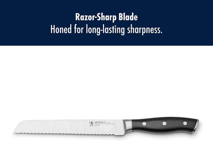 x EMERIL Lagasse The Nola Collection Razor-Sharp German 8-inch Bread Knife, Made in Company-Owned German Factory with Special Formula Steel perfected for almost 300 Years, Dishwasher Safe