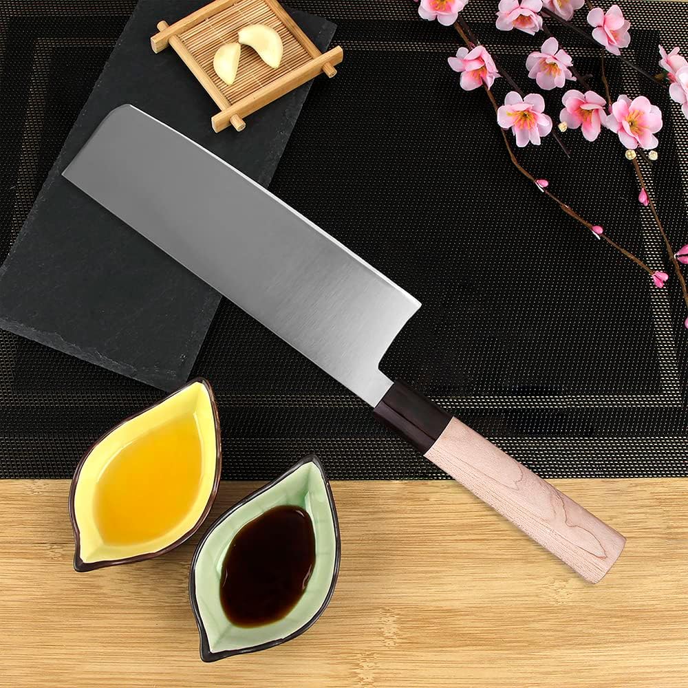 Left Handed 4pcs Knife Set GYUTO Sashimi Sushi Knife Sets for Left Handed, Fish Filleting Chef Knife for Kitchen German Steel Blade & Traditional Wooden Handle
