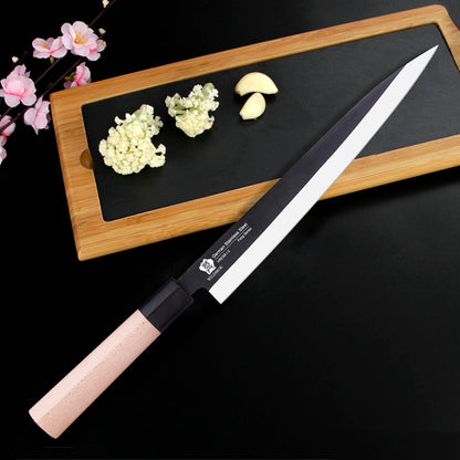 Left Handed 4pcs Knife Set GYUTO Sashimi Sushi Knife Sets for Left Handed, Fish Filleting Chef Knife for Kitchen German Steel Blade & Traditional Wooden Handle