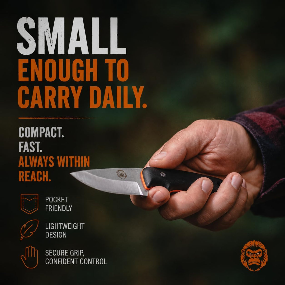 Redline Fixed Blade Hunting Knife with Ferro Rod and Sheath - Perfect for Outdoor Adventures