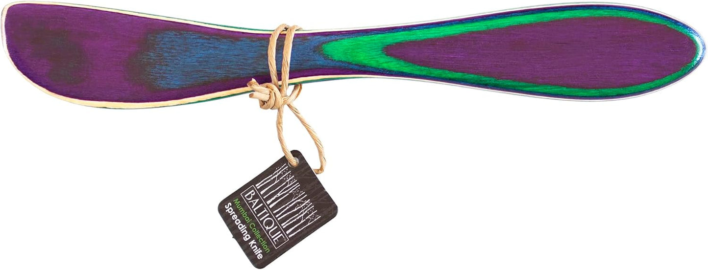 Baltique Mumbai Collection 8" Spreading Knife in Colored Birch Wood