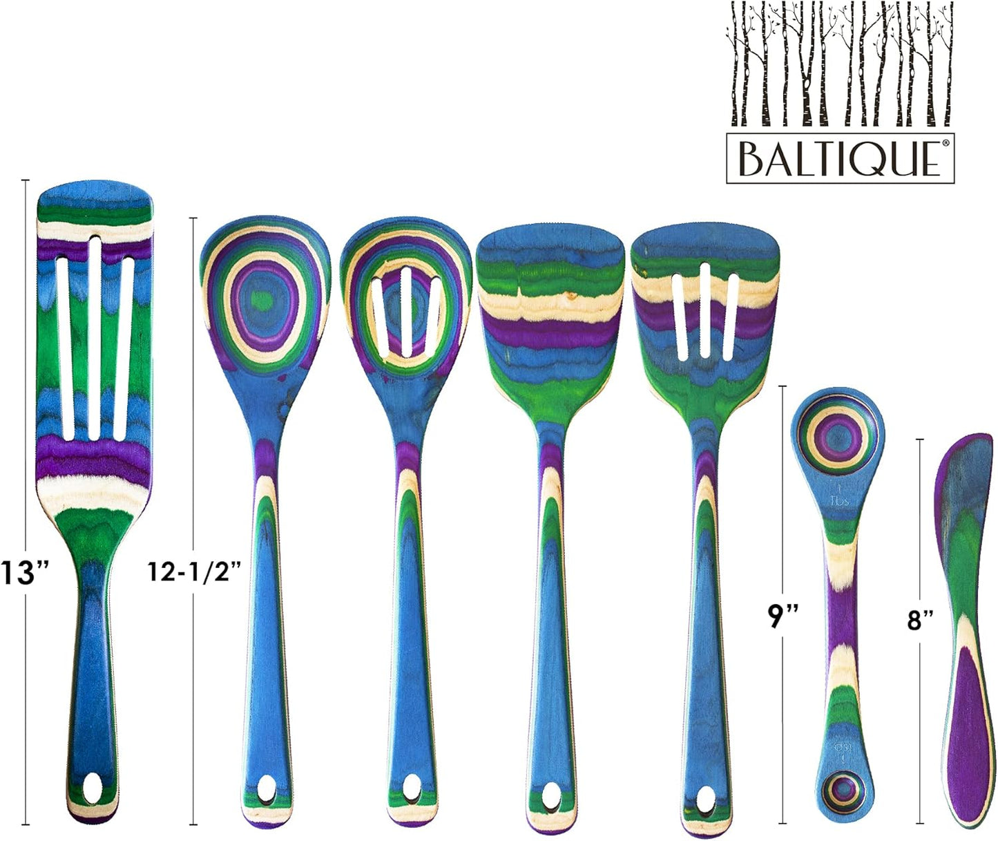 Baltique Mumbai Collection 8" Spreading Knife in Colored Birch Wood