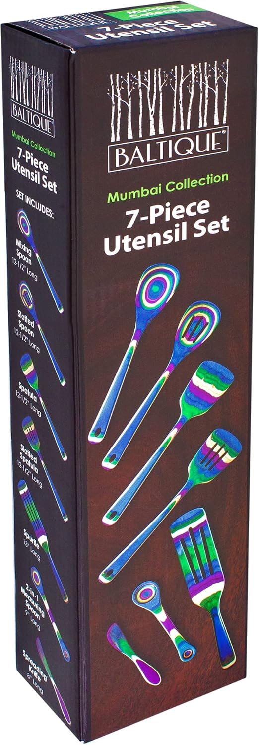 Baltique Mumbai Collection 8" Spreading Knife in Colored Birch Wood