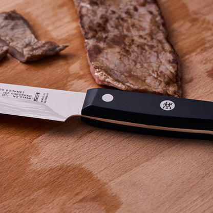 Gourmet 8-inch Razor-Sharp German Carving/Slicing Knife, Made in Company-Owned German Factory with Special Formula Steel perfected for almost 300 Years, Dishwasher Safe