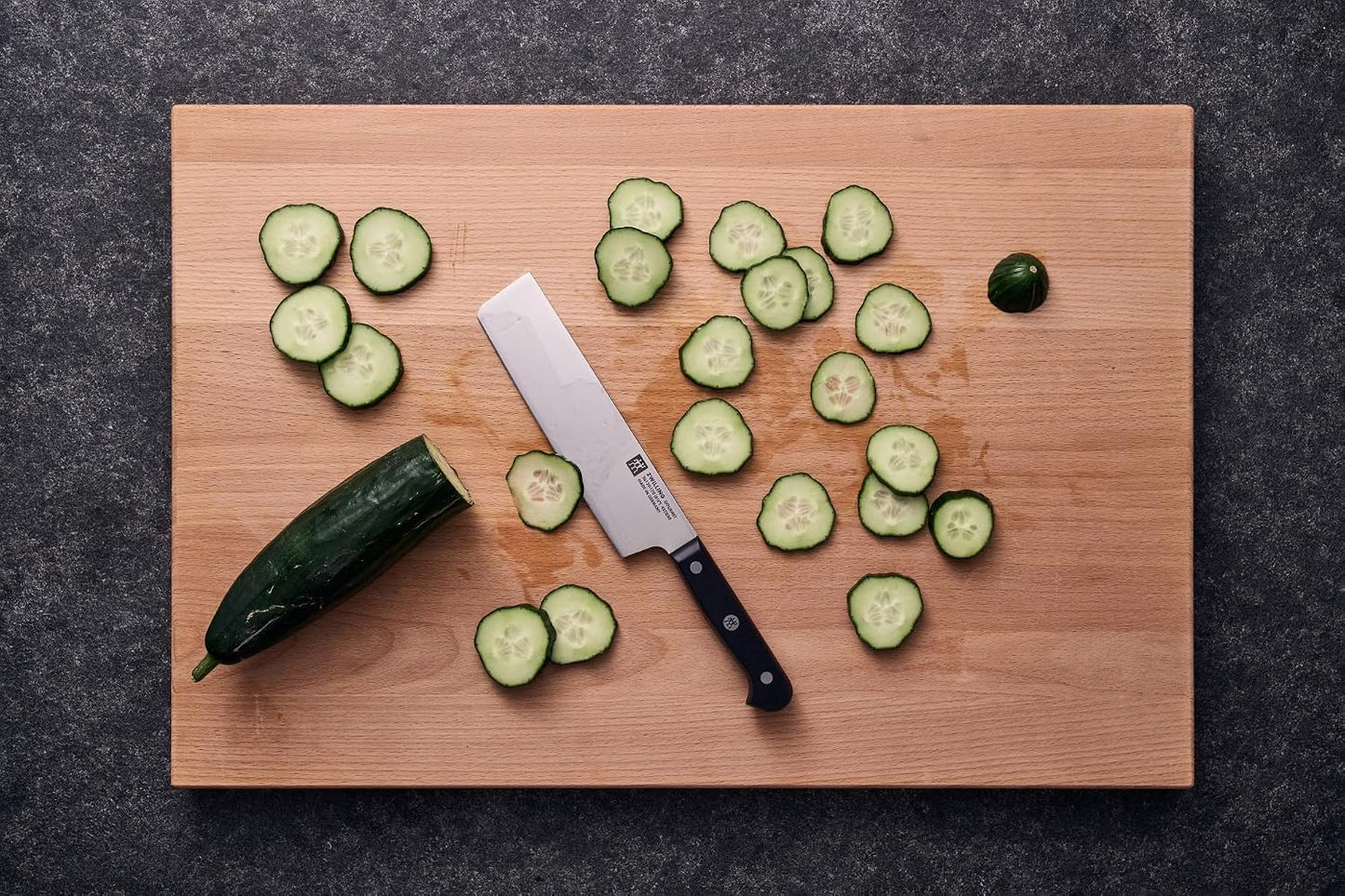 Gourmet 8-inch Razor-Sharp German Carving/Slicing Knife, Made in Company-Owned German Factory with Special Formula Steel perfected for almost 300 Years, Dishwasher Safe