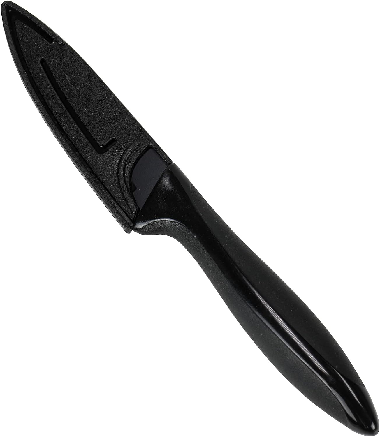 Premium Paring Knife with Sheath, 3 inch Blade 8 inches in Length, Black