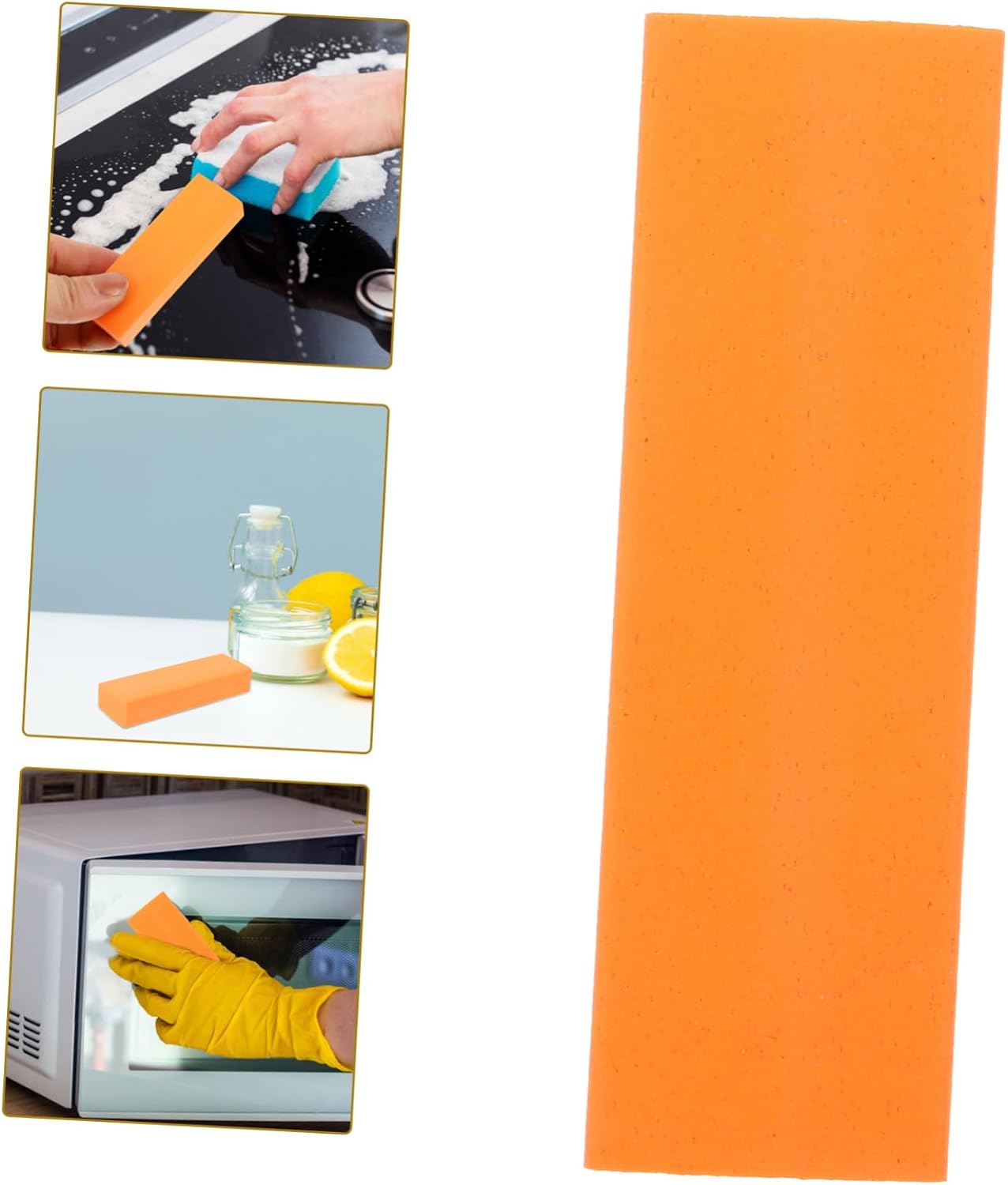 Multifunctional Stainless Steel Rust Remover Eraser for Cast Iron Skillets and Kitchen Surfaces Rubber Decontamination Wipe for Limescale and Stain Removal in Bathrooms and Oily Sinks