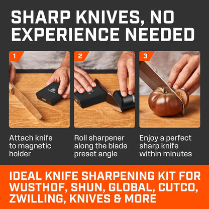 The Original Rolling Knife Sharpener™ (Wood)