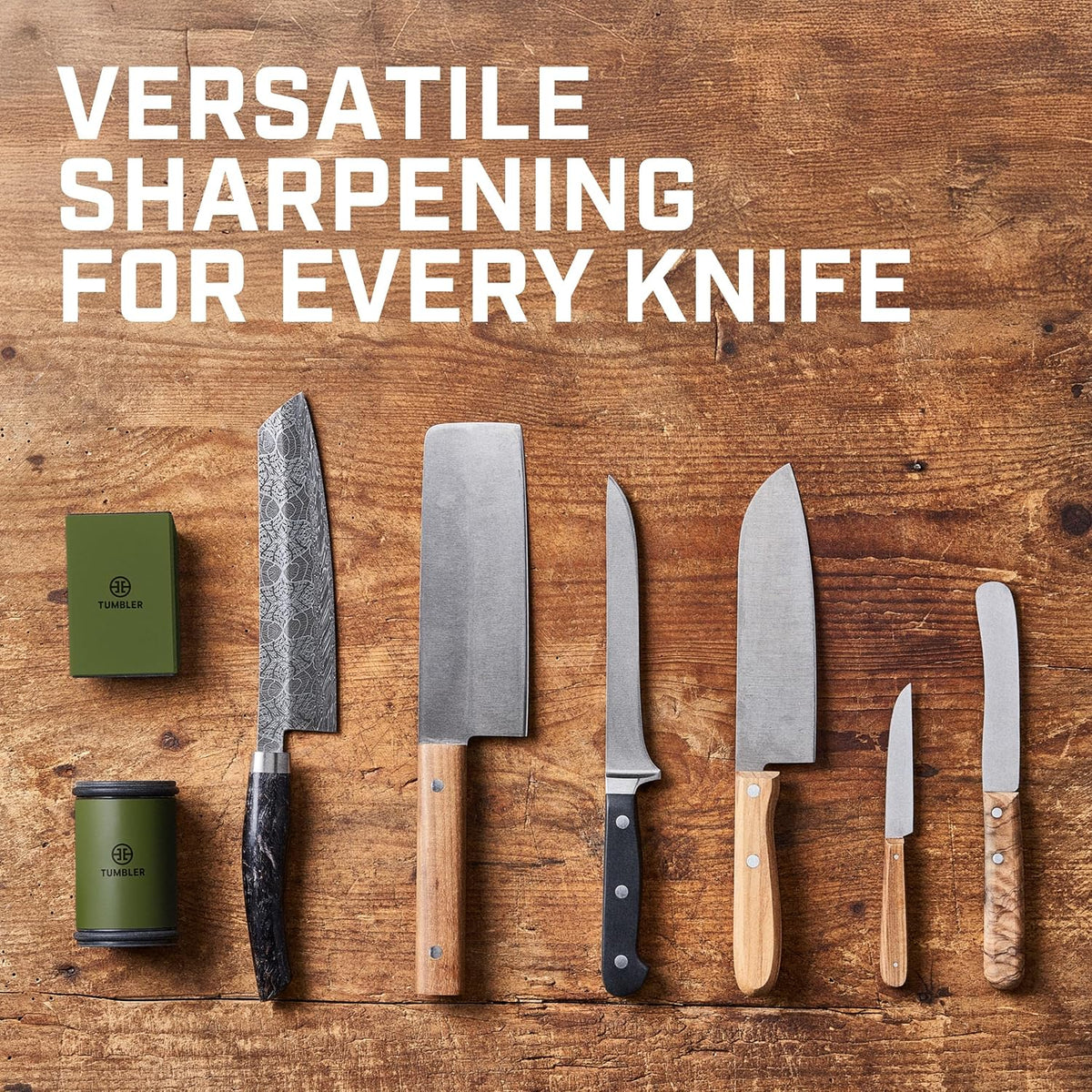 The Original Rolling Knife Sharpener™ (Wood)