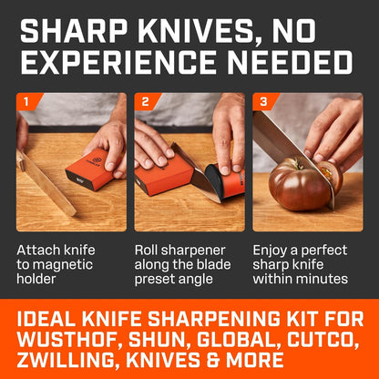 The Original Rolling Knife Sharpener™ (Wood)