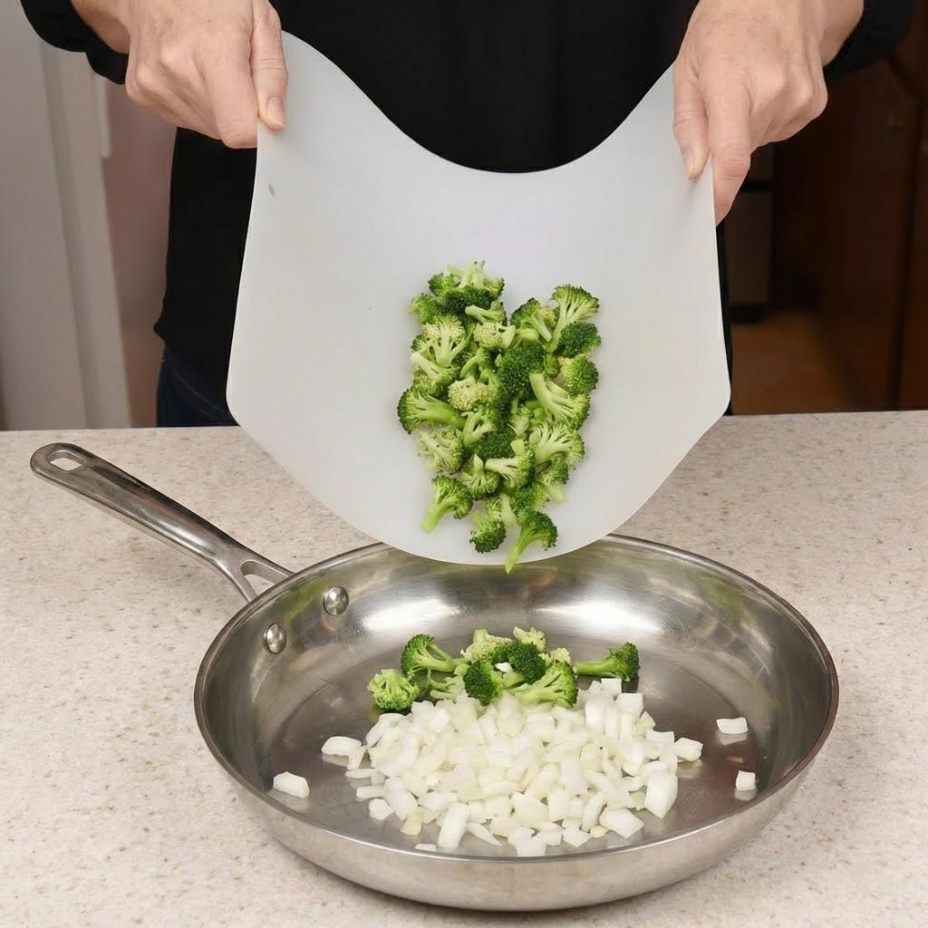 Thin Clear Flexible Plastic Cutting Board Chopping Mat 12" x 15" (4 Pack)