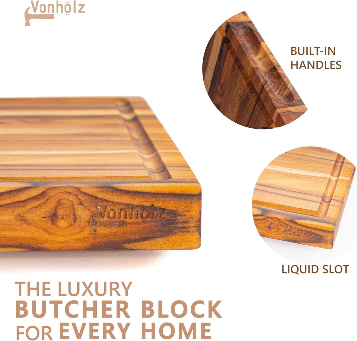 Butcher Block Table Top, End Grain Wood Cutting Board, Butchers Block, Hardwood Cutting Board, Butcher Block Countertops, Teak Wood (19 x 12 x 1.2)