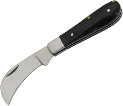 SZCO 3" Pruning Knife– Small Folding Pocket Knife for Men and Women with Stainless Steel Blade & Bone Handle – Traditional Garden EDC Knife for Grafting, Landscaping & Outdoor Use