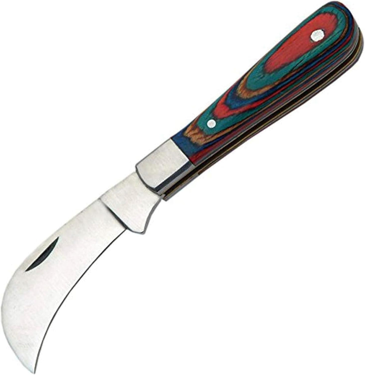 SZCO 3" Pruning Knife– Small Folding Pocket Knife for Men and Women with Stainless Steel Blade & Bone Handle – Traditional Garden EDC Knife for Grafting, Landscaping & Outdoor Use