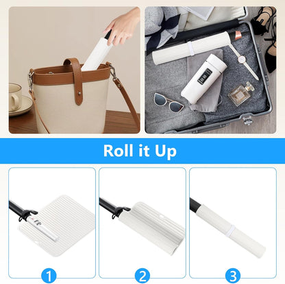 Large Heat Resistant Silicone Mat for Hair Tools: Curling Iron, Flat Iron, Hair Straightener - Portable Hair Styling Pad Cover