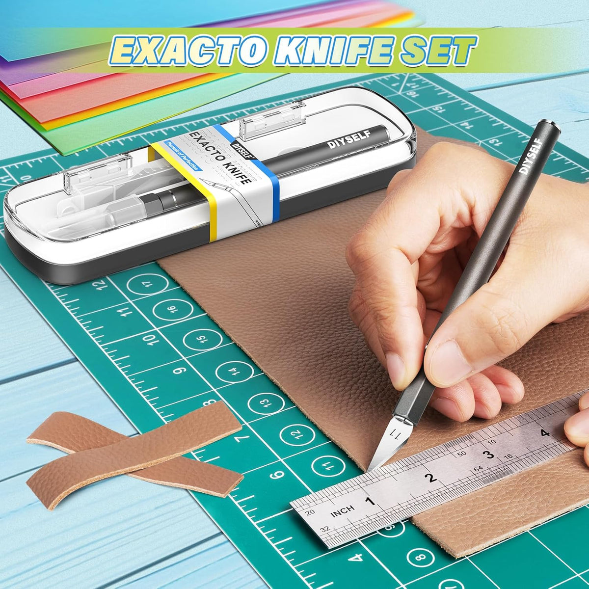 Exacto Knife 12 Pcs Exacto Knife Set with Case for Crafting