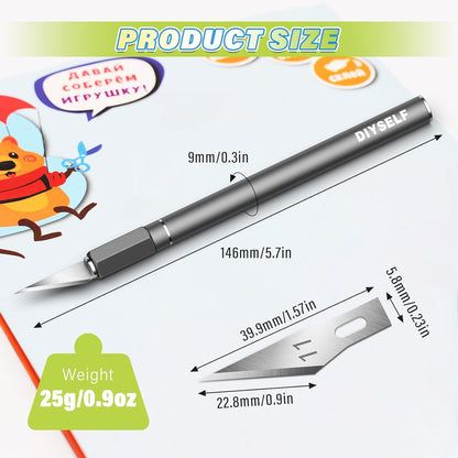 Exacto Knife 12 Pcs Exacto Knife Set with Case for Crafting