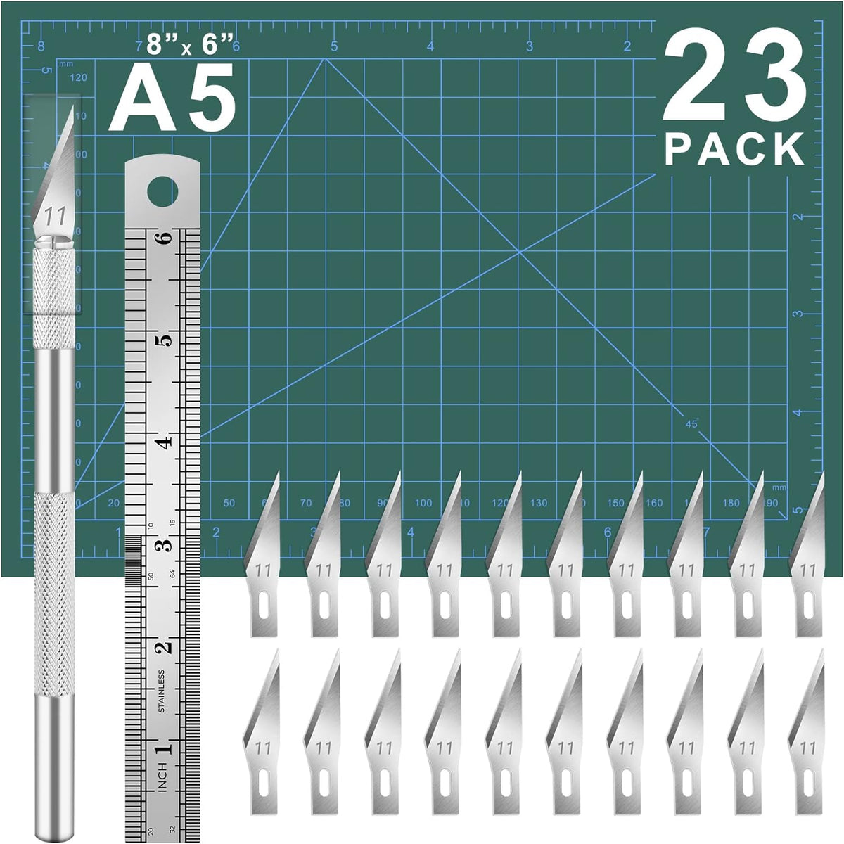 Exacto Knife 12 Pcs Exacto Knife Set with Case for Crafting