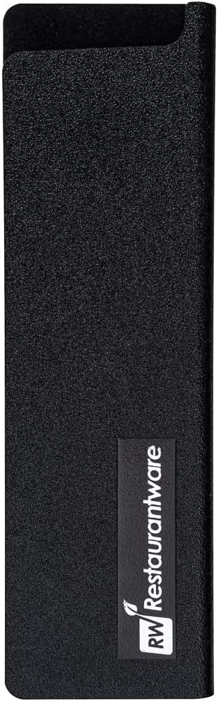 Sensei 6 x 1 Inch Knife Sleeve, 1 Knife Protector - Fits Steak Knife, Felt Lining, Black Plastic Knife Blade Guard, Durable, Cut-Proof