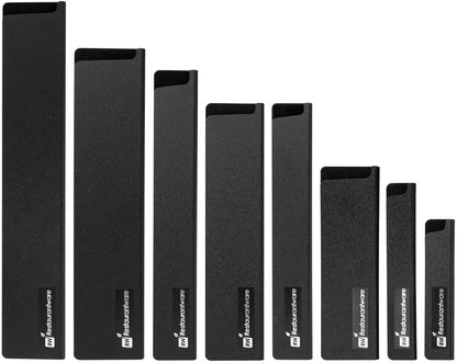 Sensei 6 x 1 Inch Knife Sleeve, 1 Knife Protector - Fits Steak Knife, Felt Lining, Black Plastic Knife Blade Guard, Durable, Cut-Proof