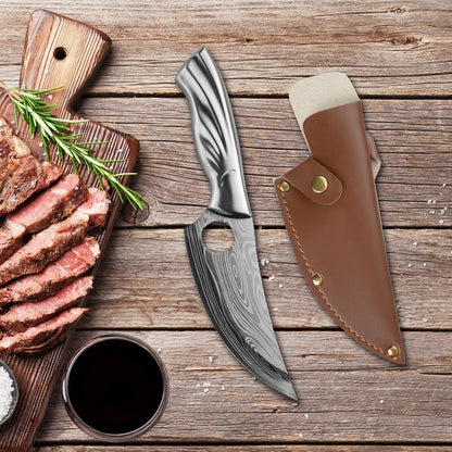6 Inch PU Leather Knife Sheath, Japanese Knife Cover for Matsato Huusk Knives, Professional Chef Kitchen Knives Protector, Hunting Outdoor Camping Gear for Men Women Suitable for Knives with Blade Lengths of 6in/15.24cm or Less