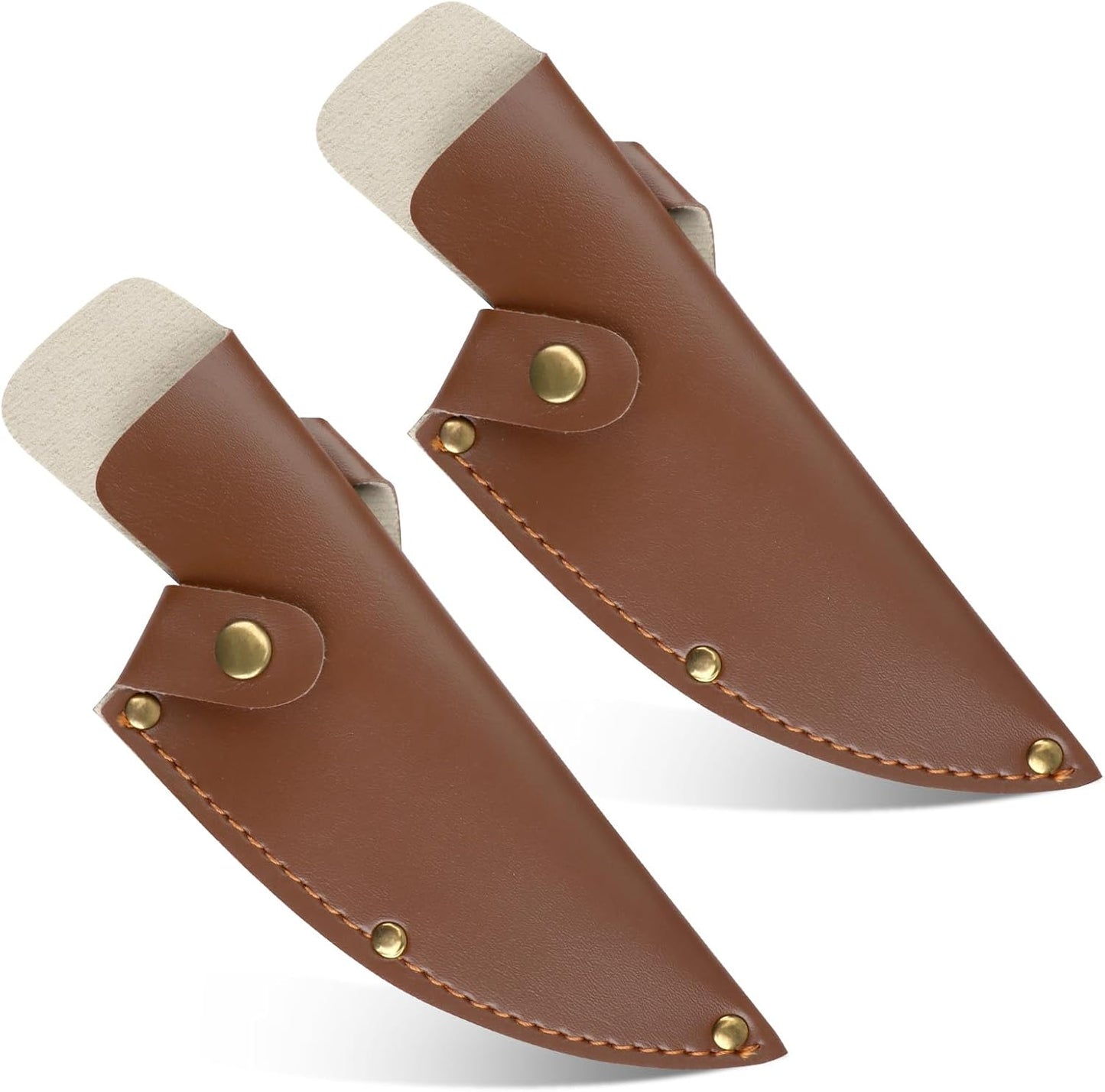 6 Inch PU Leather Knife Sheath, Japanese Knife Cover for Matsato Huusk Knives, Professional Chef Kitchen Knives Protector, Hunting Outdoor Camping Gear for Men Women Suitable for Knives with Blade Lengths of 6in/15.24cm or Less