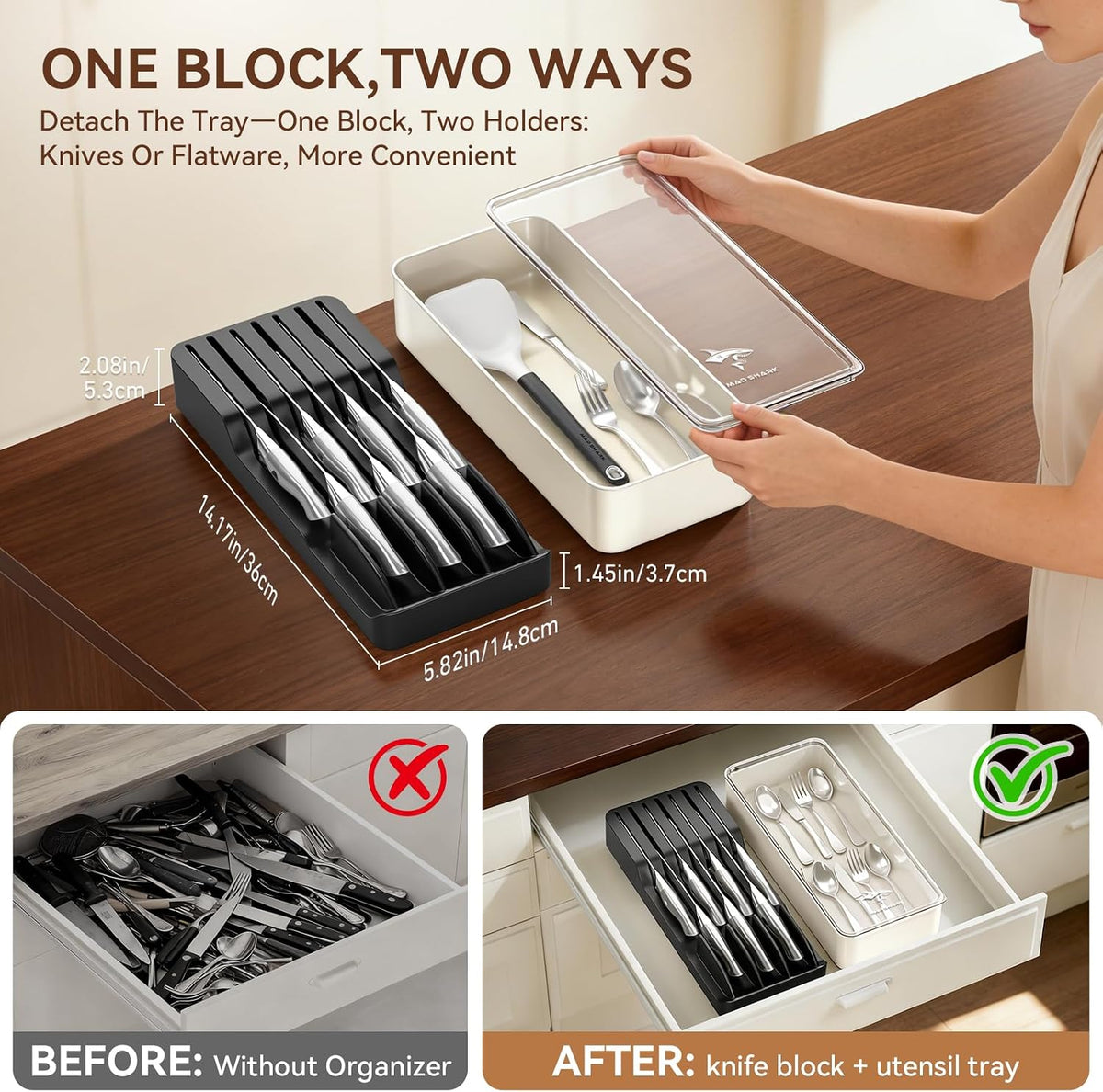 Kitchen Knife Set,5PCS High Carbon Stainless Steel Chef Knife Set
