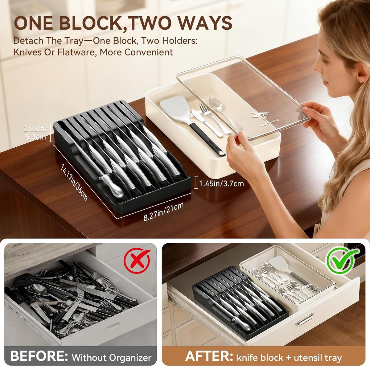 Kitchen Knife Set,5PCS High Carbon Stainless Steel Chef Knife Set