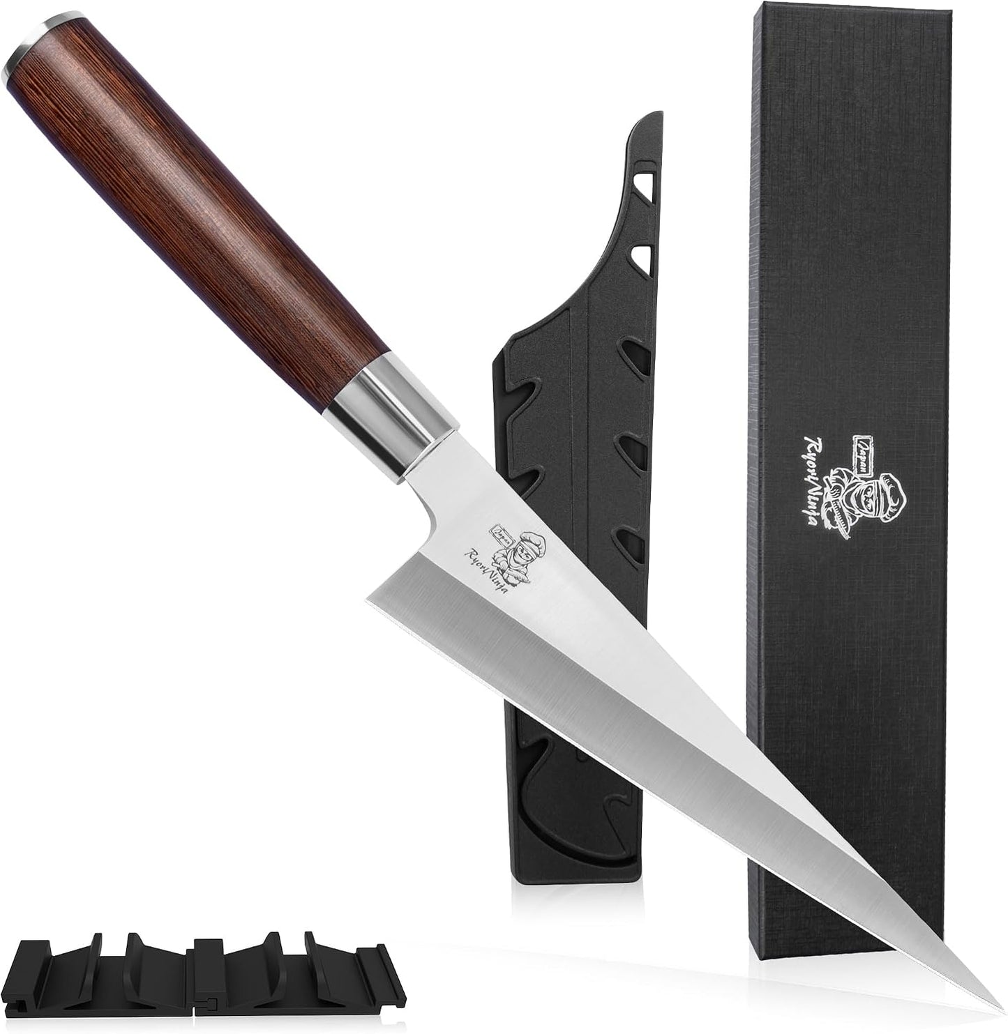 Dexter Fish Fillet Knife 8.5 inch Japanese Steel Honesuki, Professional stainless Steel Kitchen Chef Boing Knife for cooking with Gift Box for Men and Women (8.5" Fillet)