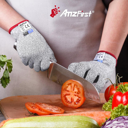 2 Pair Level 5 Cut Resistant Gloves, Food Grade Kitchen Cooking Gloves for Women and Men, Lightweight Protective Gloves, Size: 9/Large