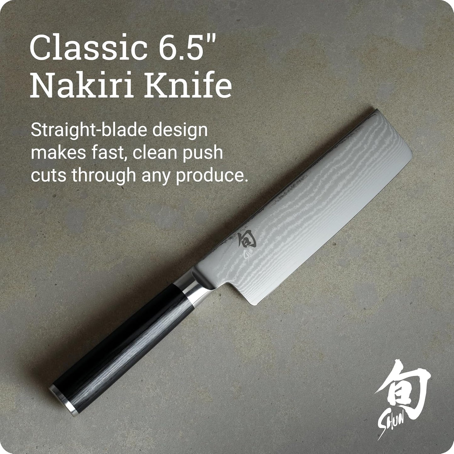 Classic 6.5" Nakiri Knife, Handcrafted Japanese Vegetable Knife, VG-MAX Core with Damascus Stainless Steel Cladding, Pakkawood Handle, Slicing Tool for Professional and Home Chefs