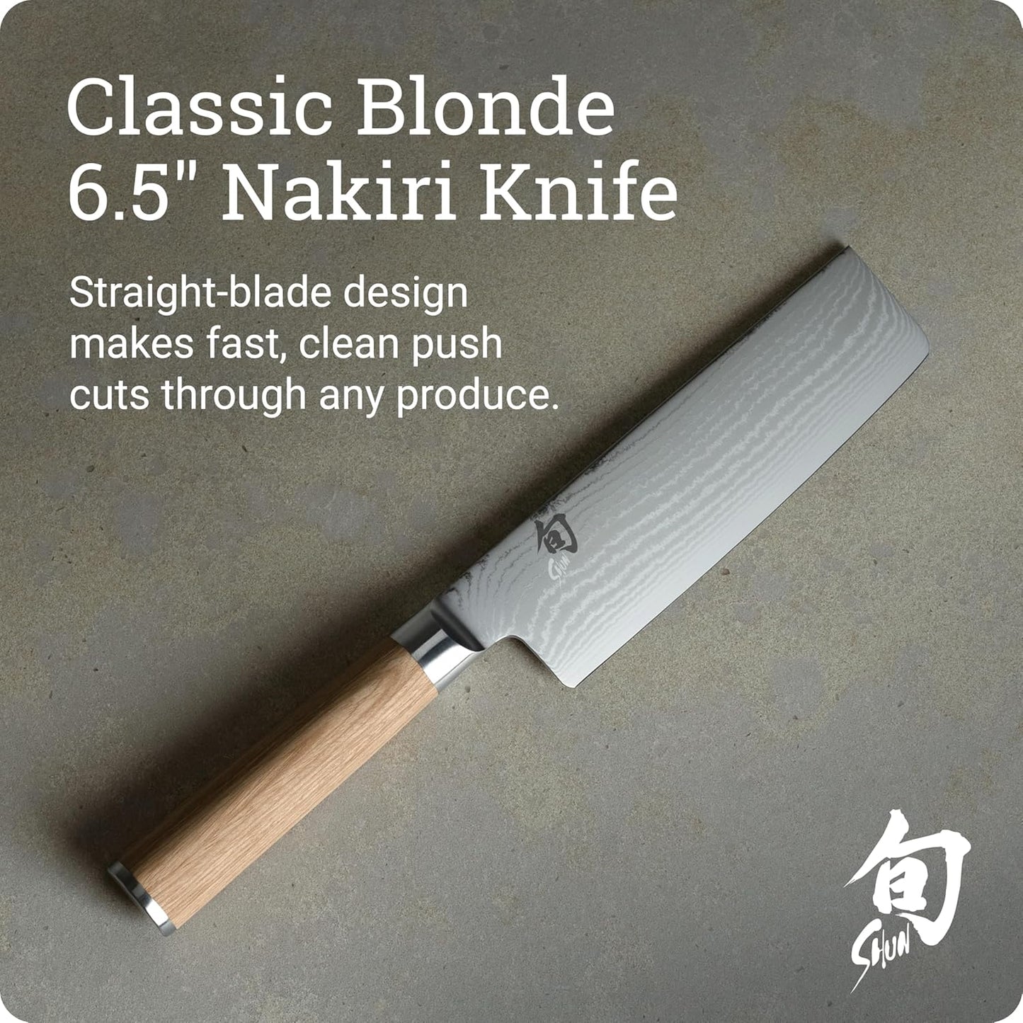 Classic 6.5" Nakiri Knife, Handcrafted Japanese Vegetable Knife, VG-MAX Core with Damascus Stainless Steel Cladding, Pakkawood Handle, Slicing Tool for Professional and Home Chefs