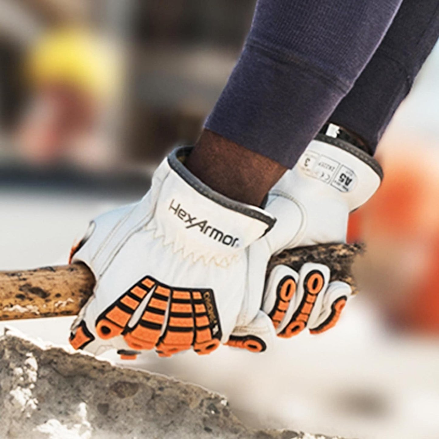 Cut and Heat Resistant Impact Protection Leather Work Gloves | Chrome SLT ® Series 4060 | Large