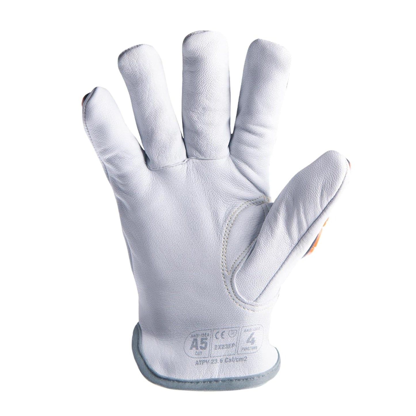 Cut and Heat Resistant Impact Protection Leather Work Gloves | Chrome SLT ® Series 4060 | Large