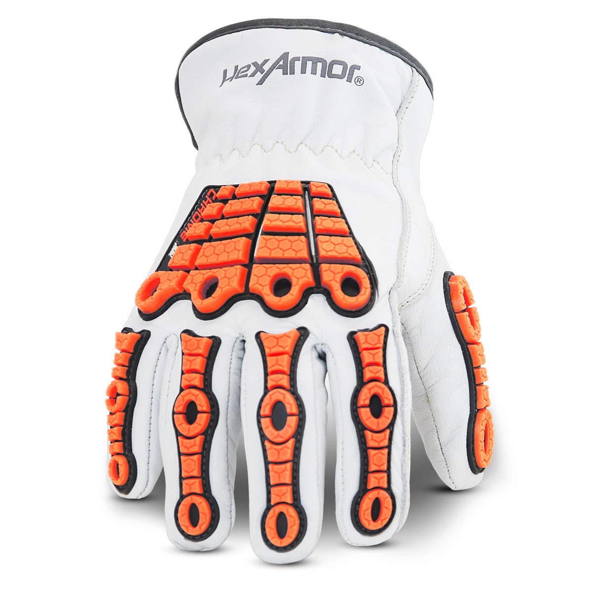 Cut and Heat Resistant Impact Protection Leather Work Gloves | Chrome SLT ® Series 4060 | Large